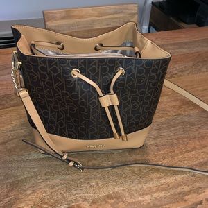 Calvin Klein Monogram Chainlink Tote Bag